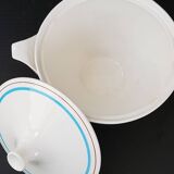 Digoin sarreguemines soup tureen 1960 vintage 60s earthenware porcelain 60s