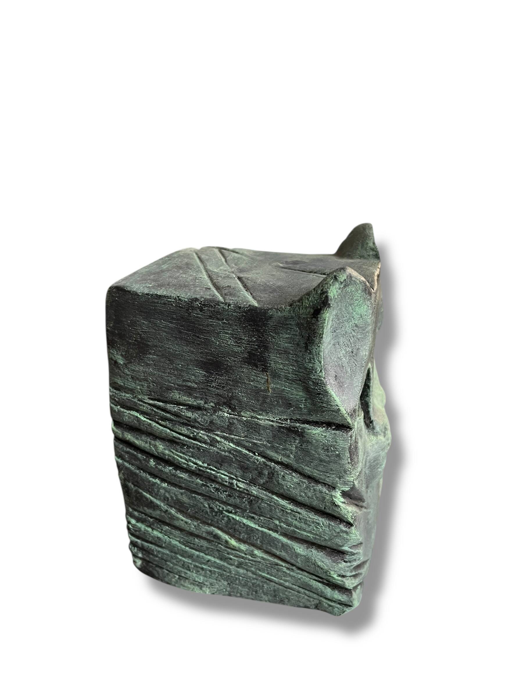Cat Modernist Terracotta Sculpture