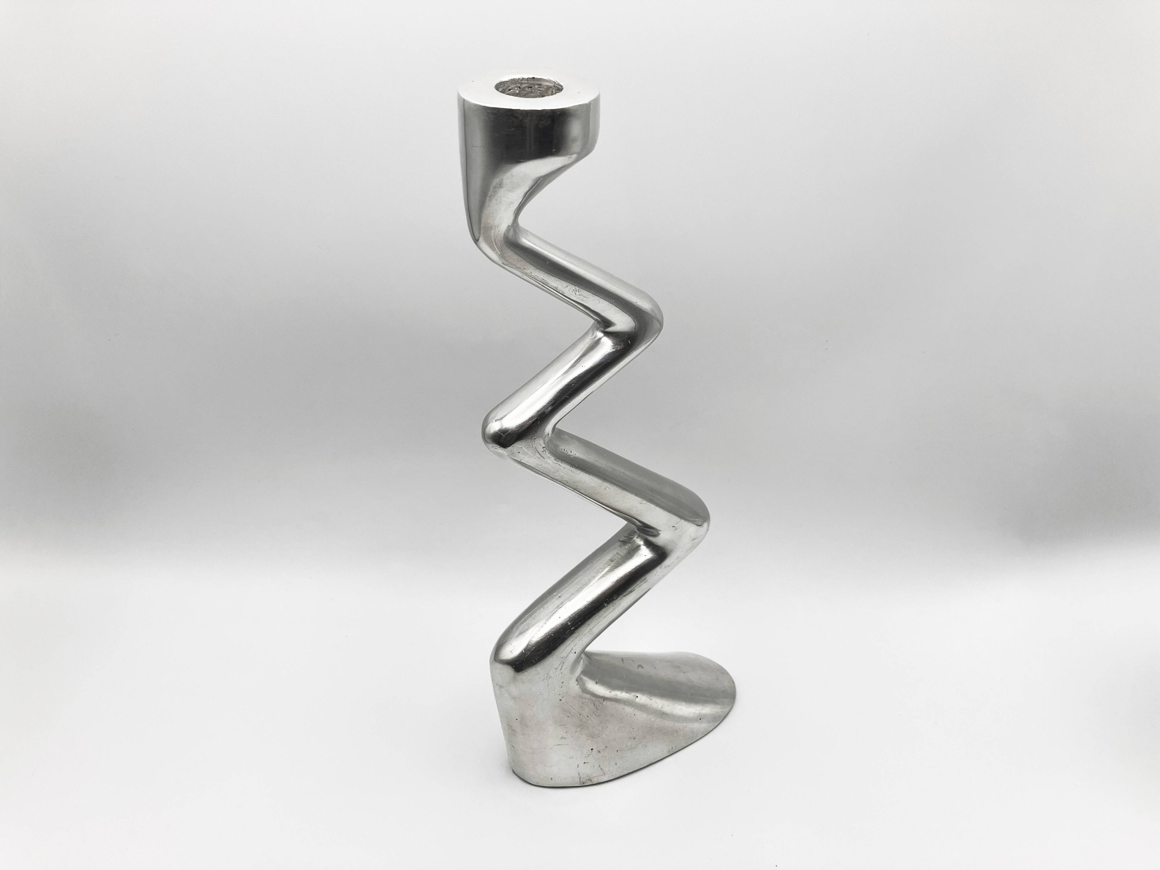 Zig Zag Modernism Candle Holder • Matthew Hilton for SCP • 1987 • signed
