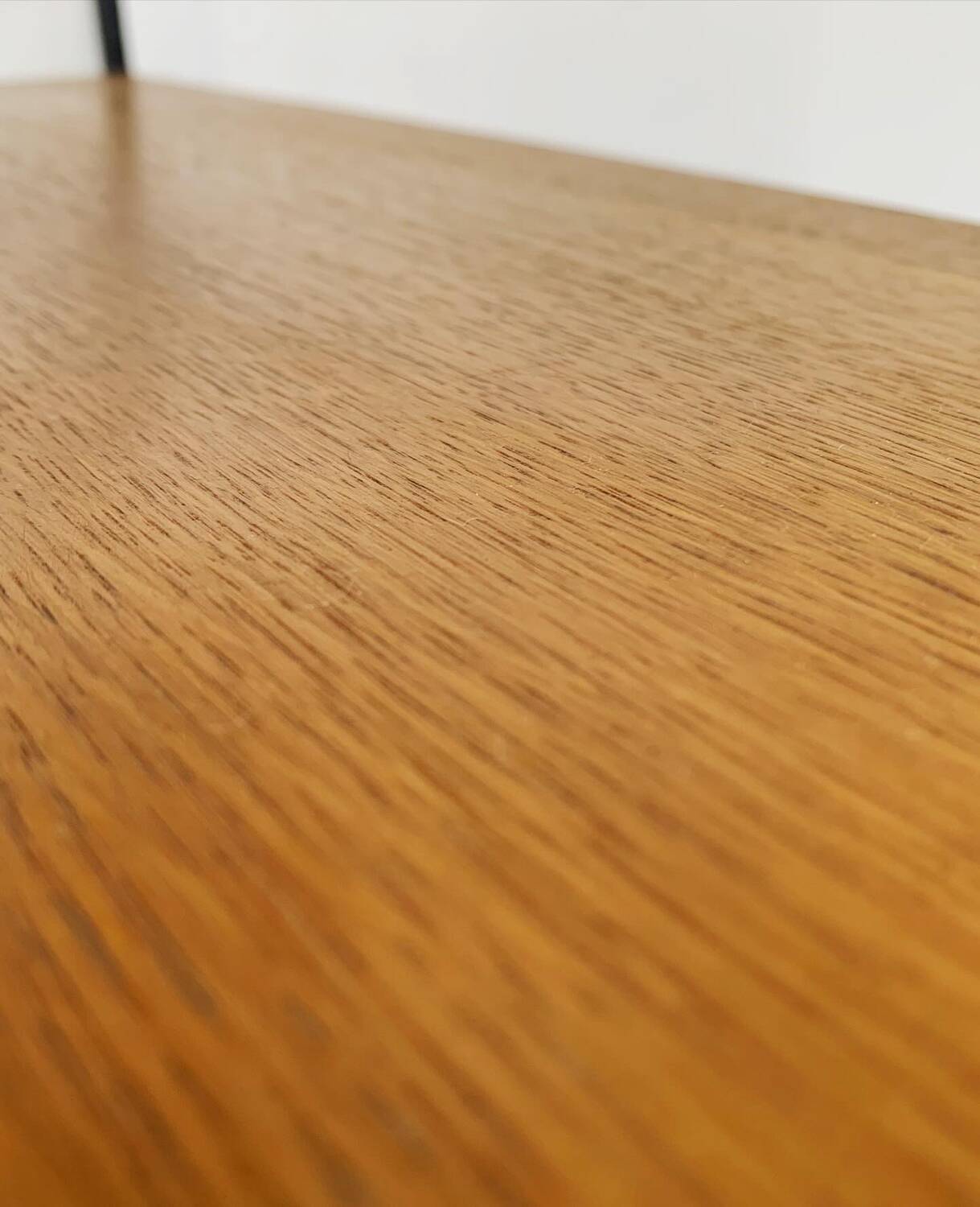 Vintage shelf in wood and wrought iron