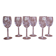 Set of 6 Engraved Crystal Aperitif Glasses, Epi Model