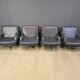 Set of 4 swivel chairs by Bernd Munzebrock for Walter Knoll, 1970s