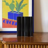 Angelo Mangiarotti, Space age brown ceramic vase, Fratelli Brambilla Italy ca. 1968