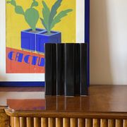 Angelo Mangiarotti, Space age brown ceramic vase, Fratelli Brambilla Italy ca. 1968