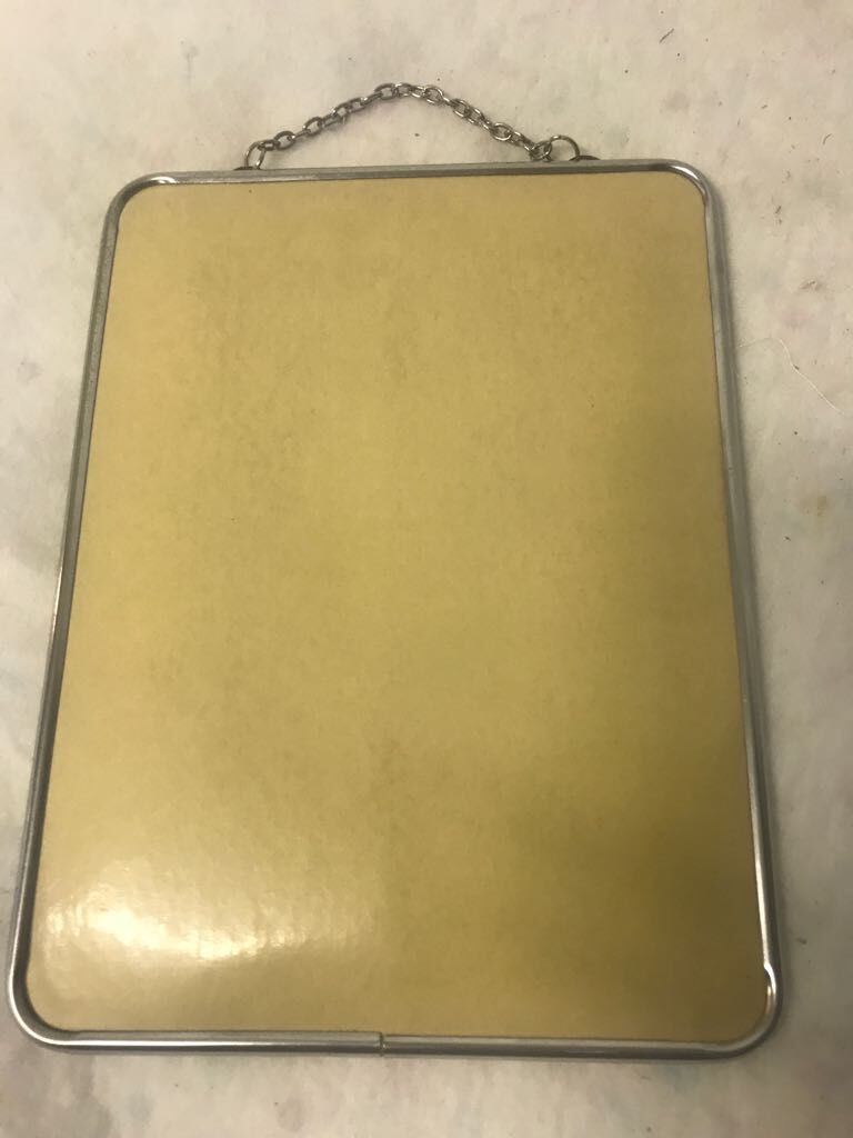 Mirror barber with chain 24x18cm