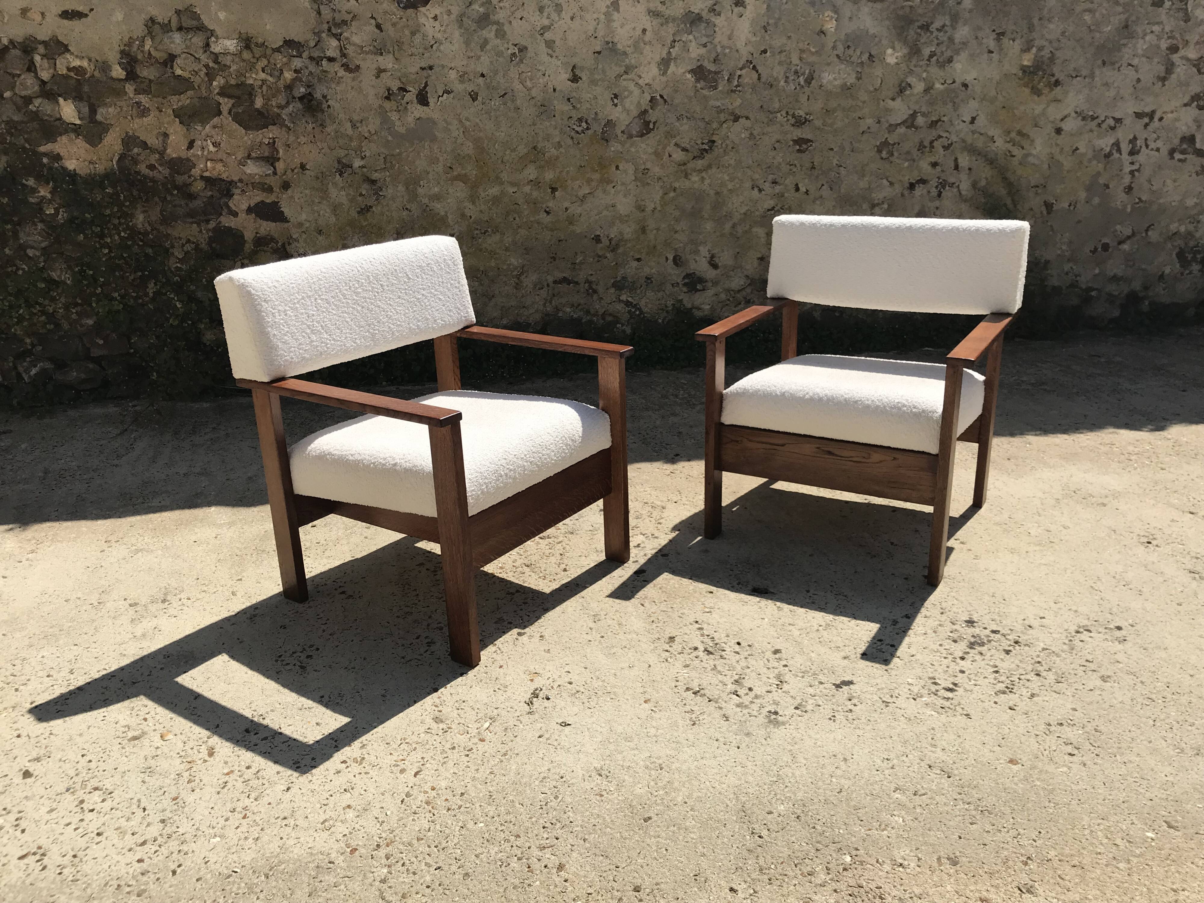 Pair of Scandinavian armchairs