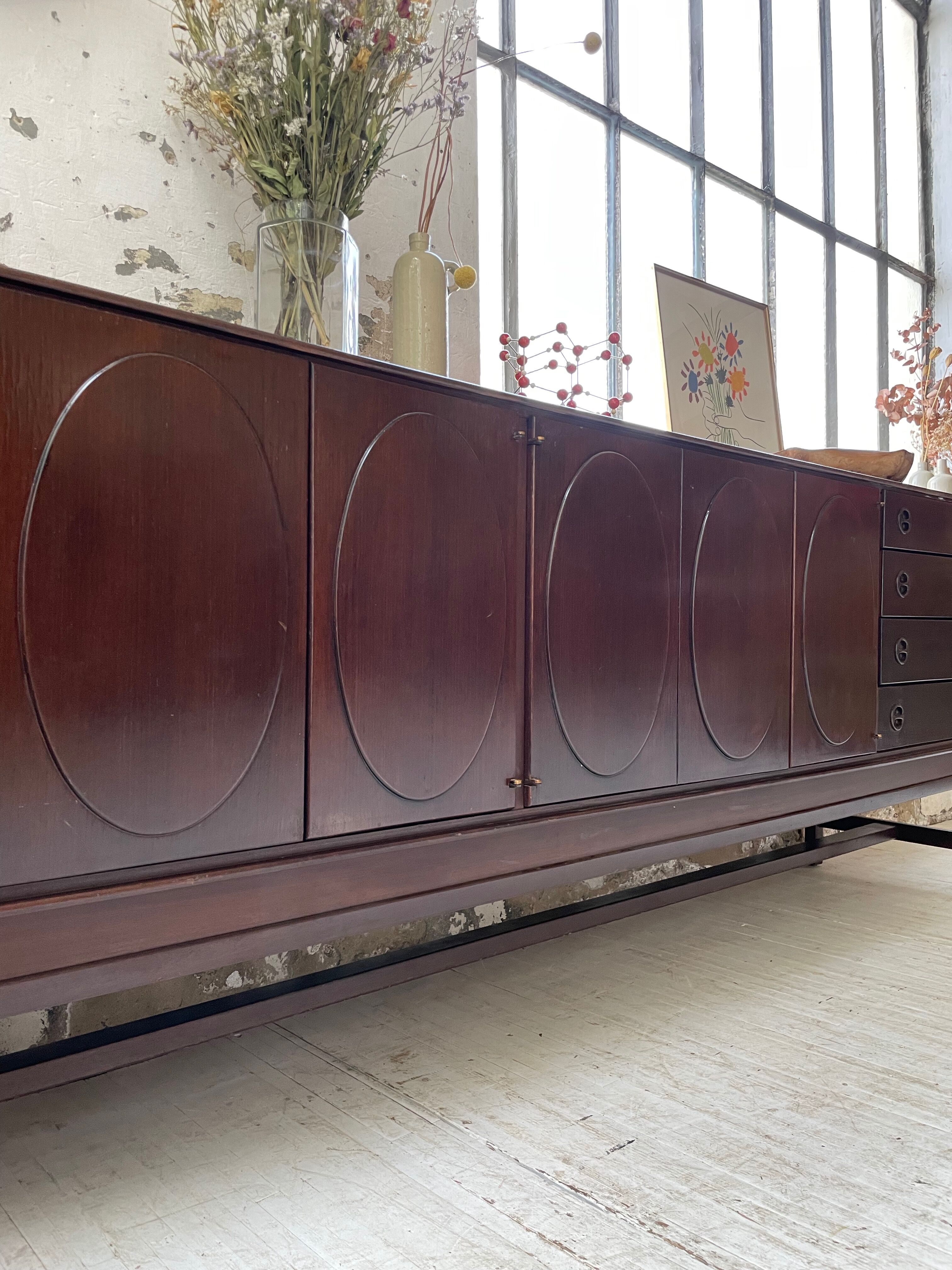 Walnut row Roche Bobois 240 cm