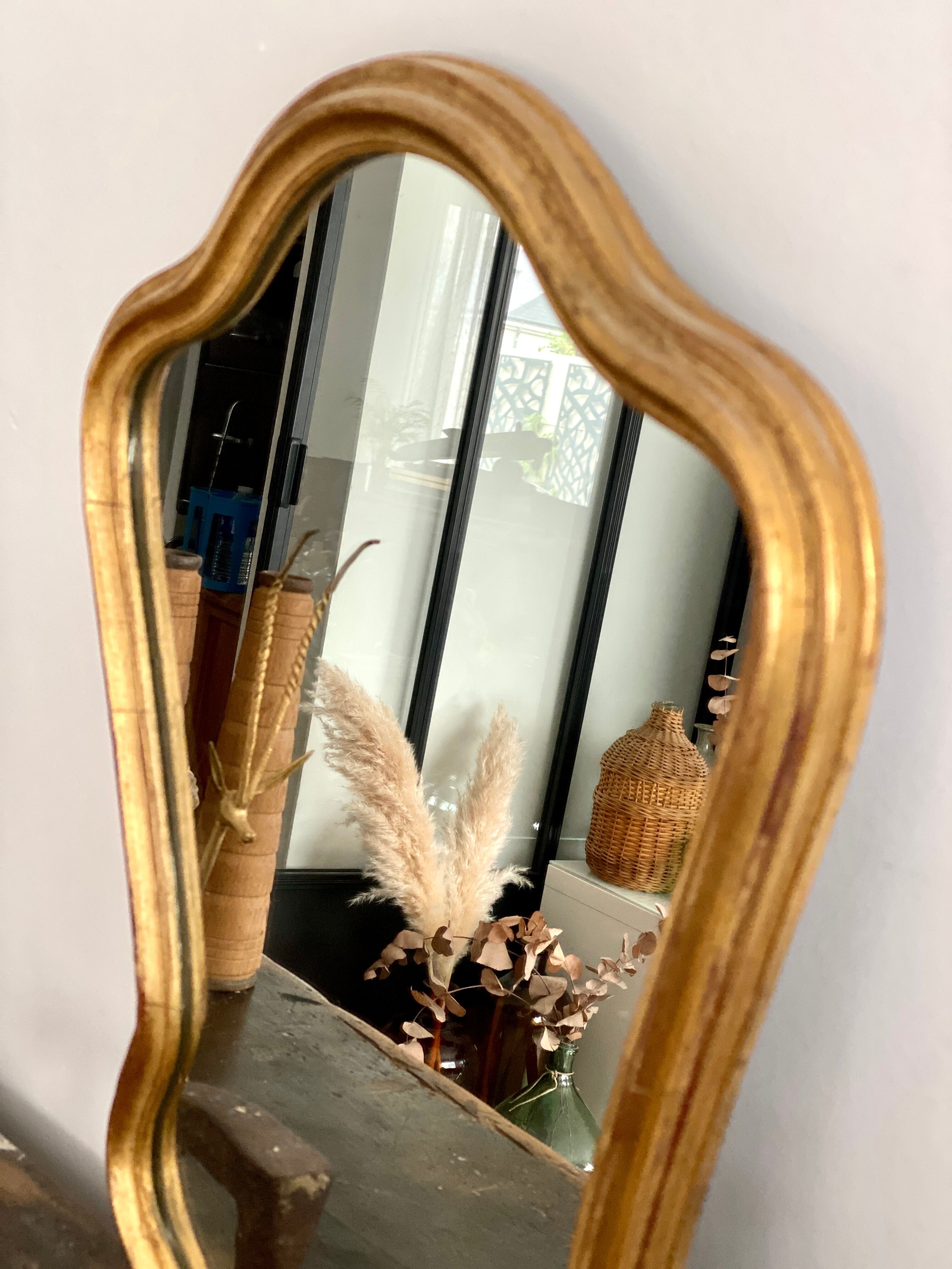 Old gilded mirror