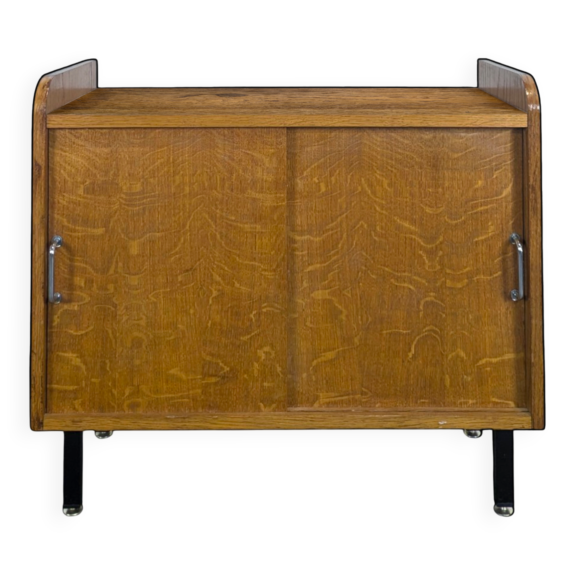 Small modernist oak storage unit
