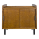 Small modernist oak storage unit