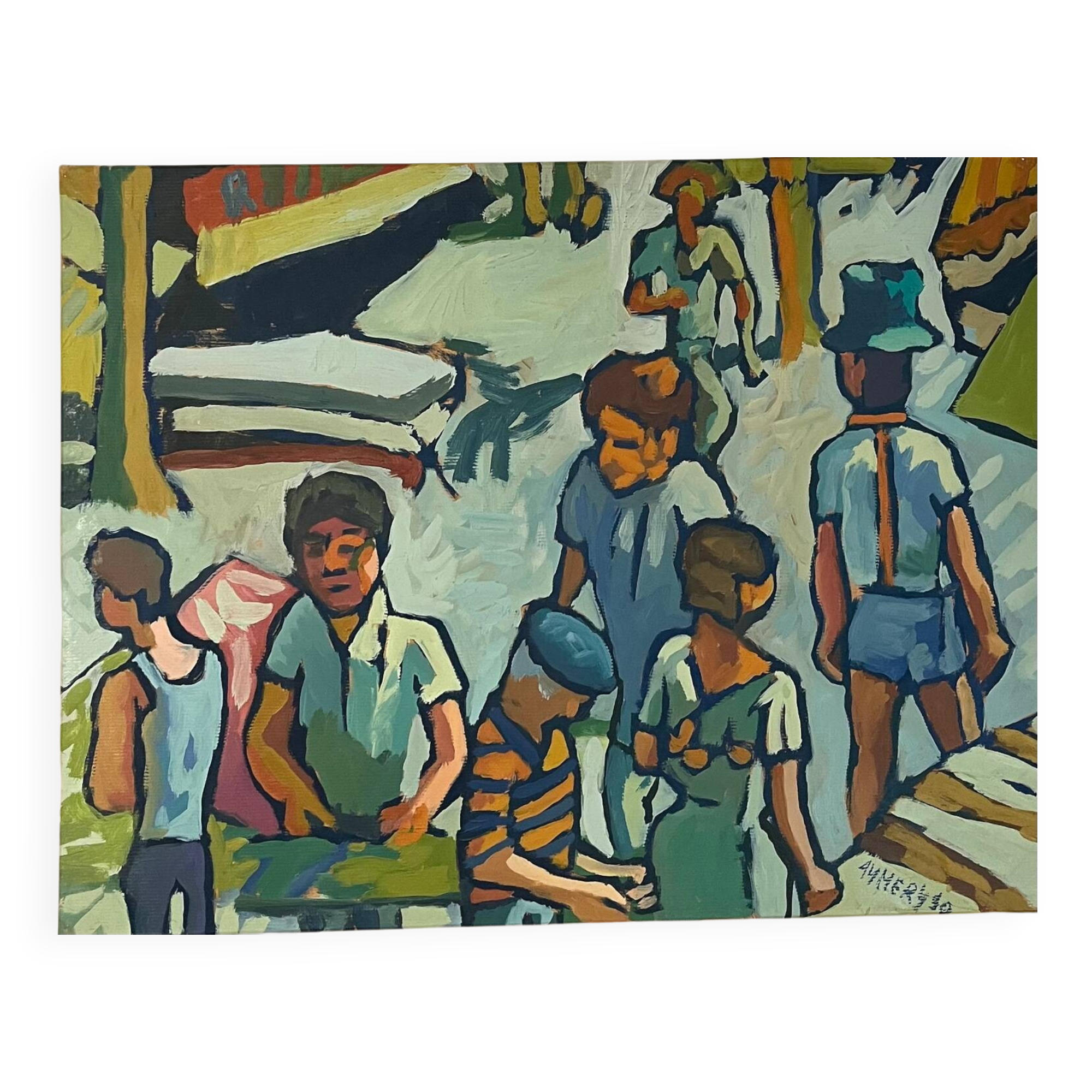 Painting by the painter Aymery Rolland