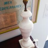 Antique marble lamp foot