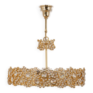 Lustre en laiton doré