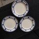 Lot de 3 assiettes vintage plates 23 cm en semi porcelaine badonviller