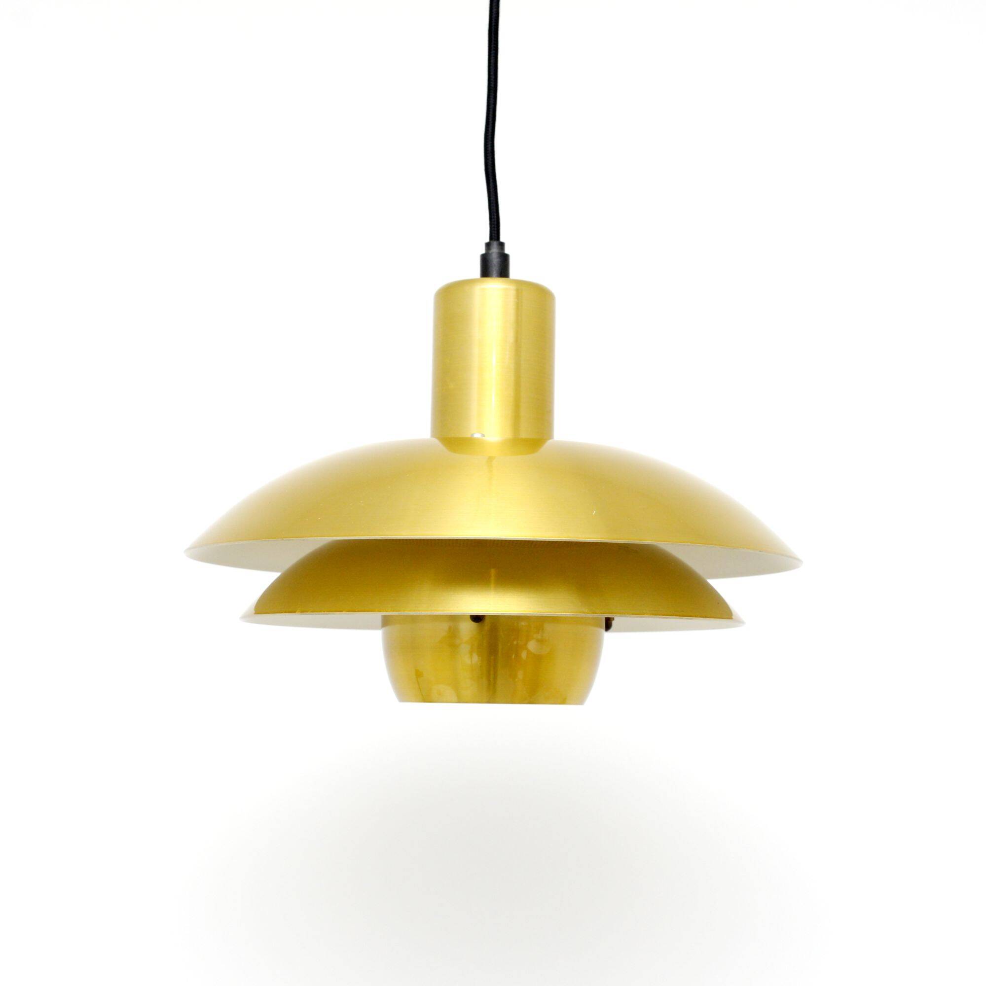 Golden Belux lamp, Denmark 1970s
