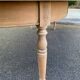 Louis Philippe 19th century extendable round table renovated in solid oak 200cm