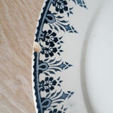 Flat earthenware plates from Sarreguemines