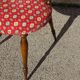 Chaises vintage, pieds compas, les 2