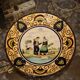 large wall dish in earthenware by Desvres Breiz Gabriel Fourmaintraux art deco