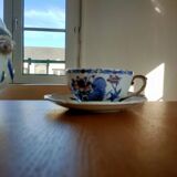 Ensemble thé Gien: théière, tasse et pot a lait