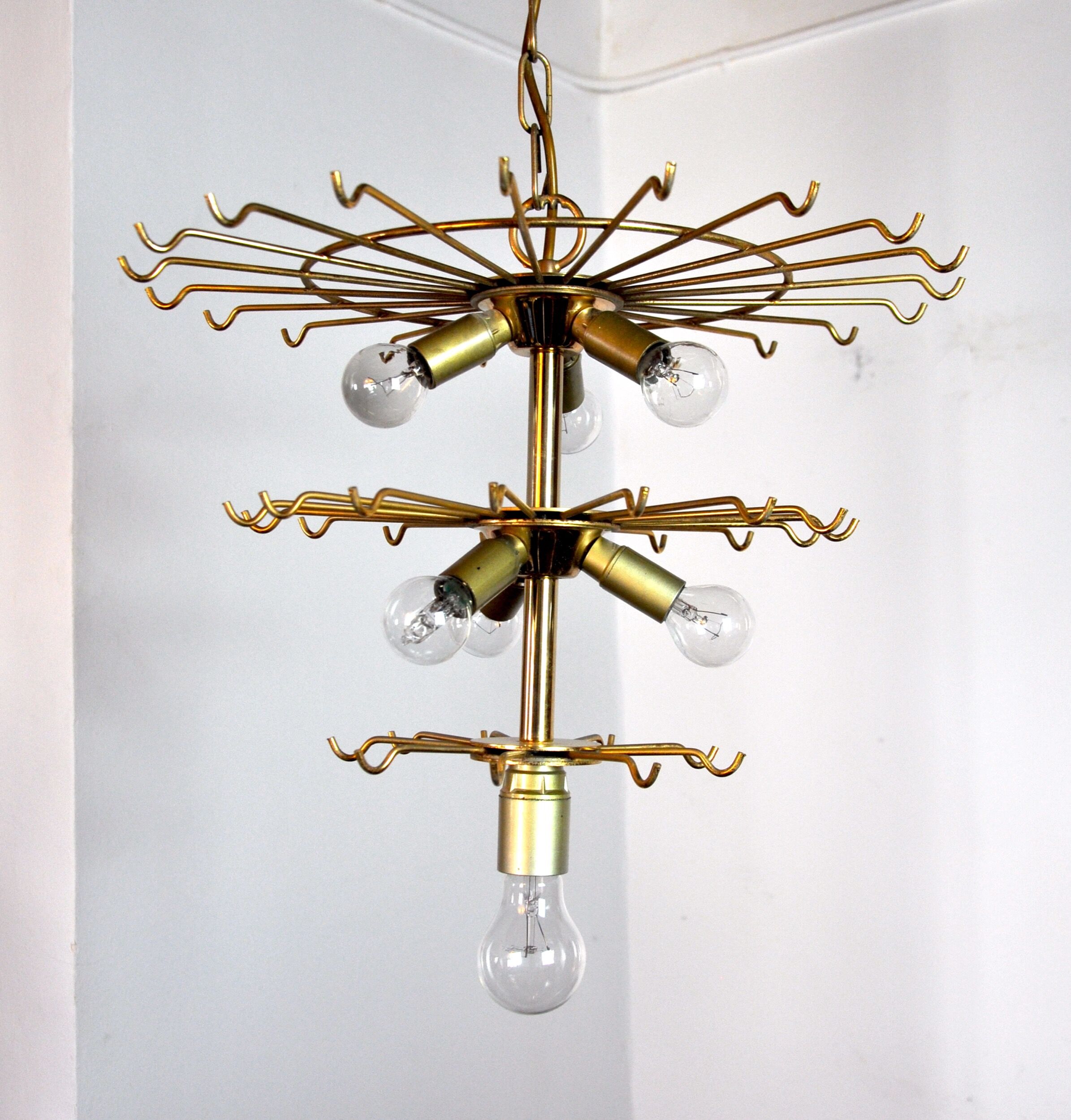 Chandelier Zero Quattro, 3 levels, Murano glass Italy 1970