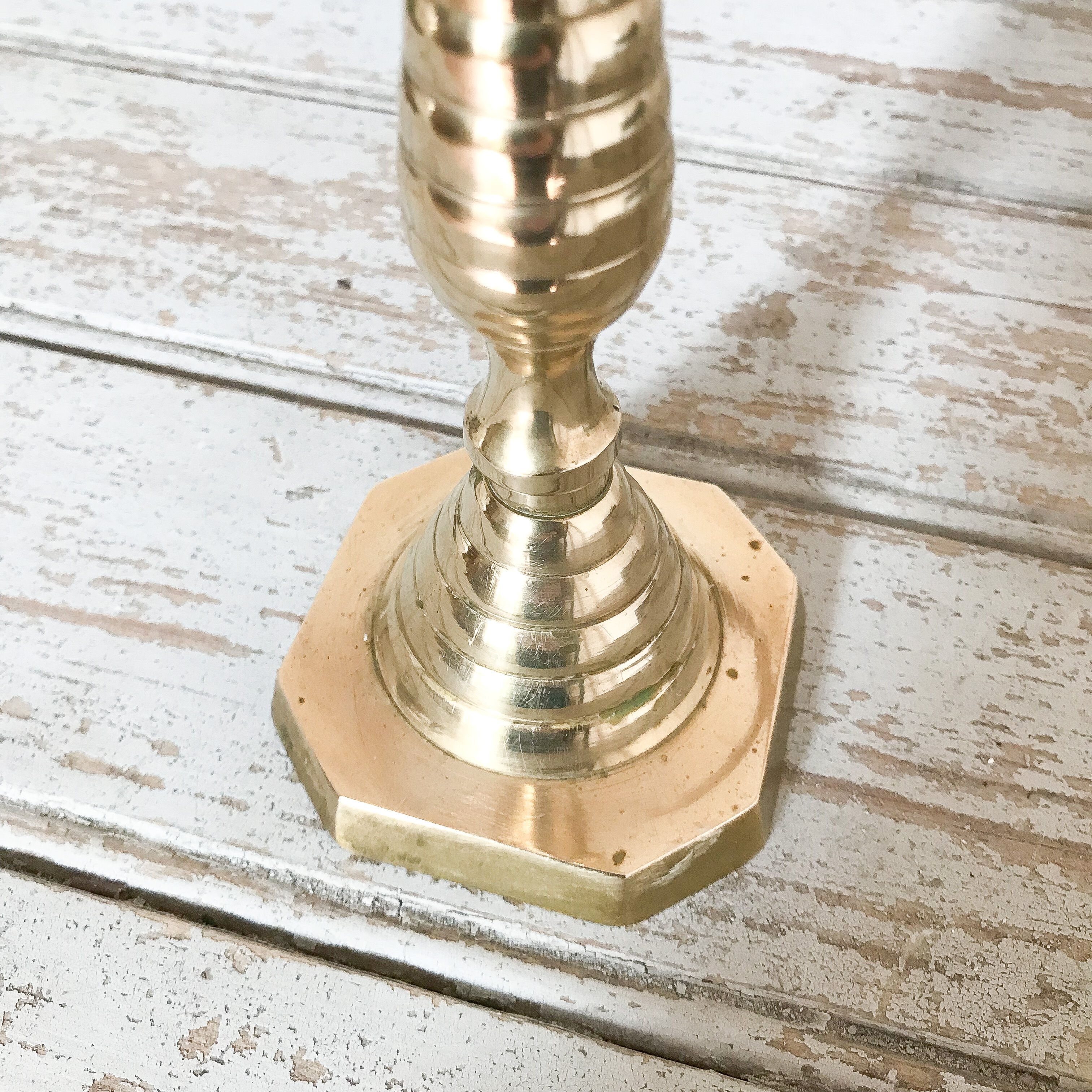 Brass candle holder