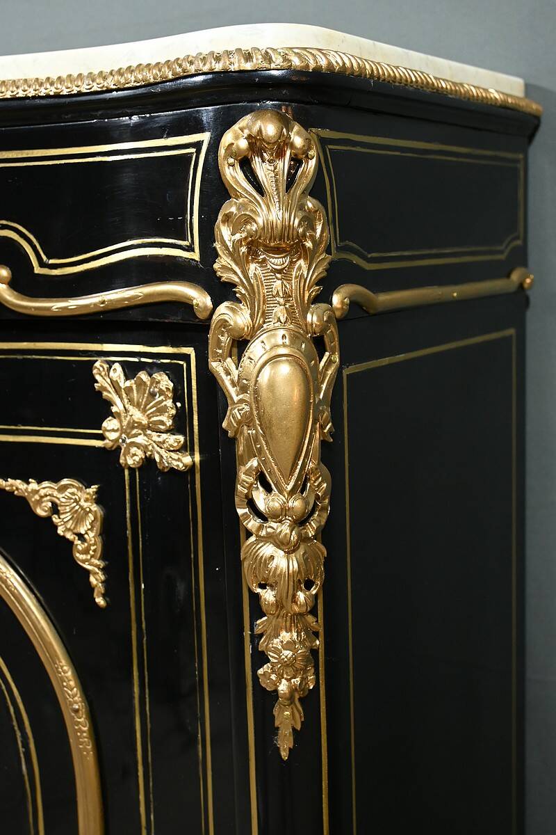 Support Furniture in Blackened Pear Wood, Napoleon III Period – Mid 19th Century