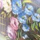 Antique oil painting, bouquet of peonies, ornate gilded frame