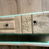 2 water green stone planters, 1950s-60s