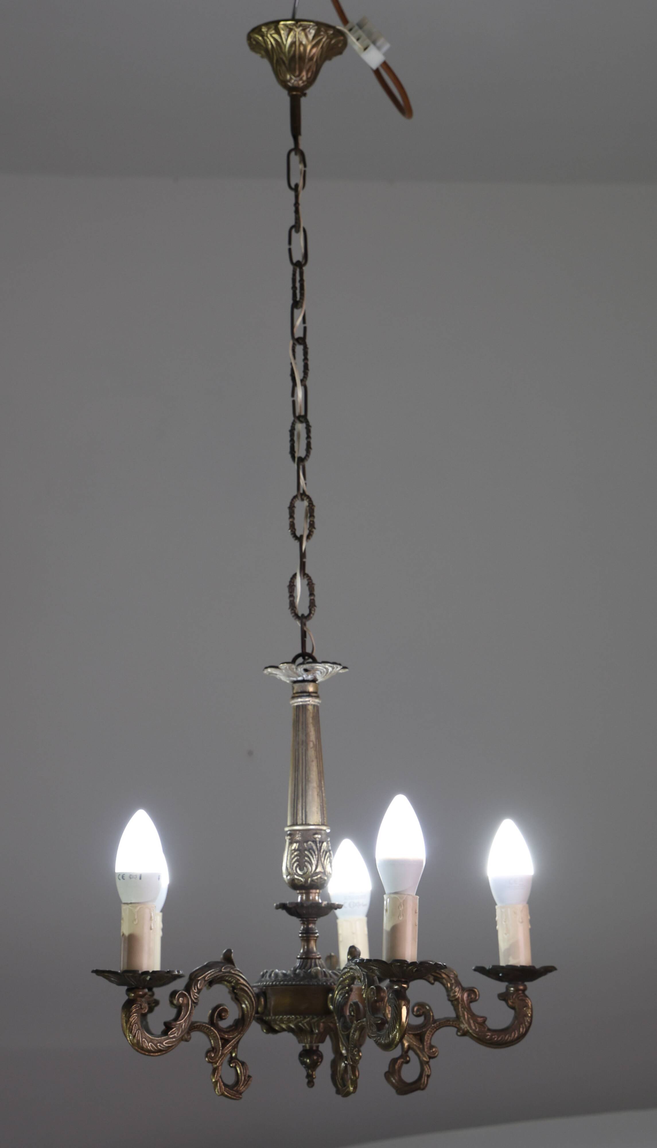 Fascinating Vintage Brass chandelier, 1960s