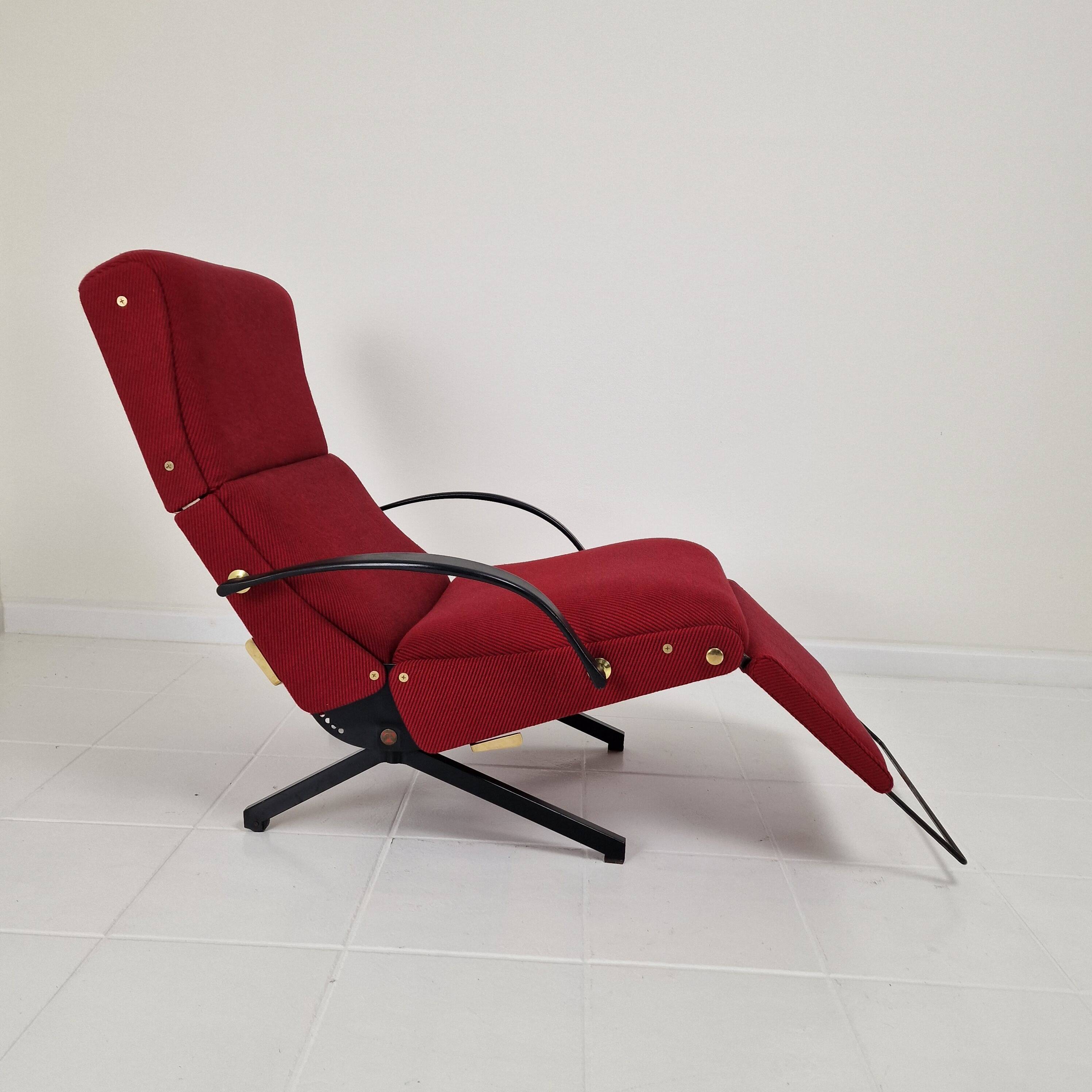P40 Reclining Lounge Chair by Osvaldo Borsani for Tecno, 1950's