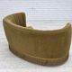 1970s, Danish 2-seater "Banana" sofa, green furniture velour.