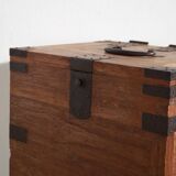 Japanese ko-dansu with hinged lid and paulownia wood drawers, Meiji–Taishō period, circa 1868–1926.