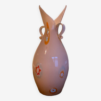 Vintage Murano millefiori vase