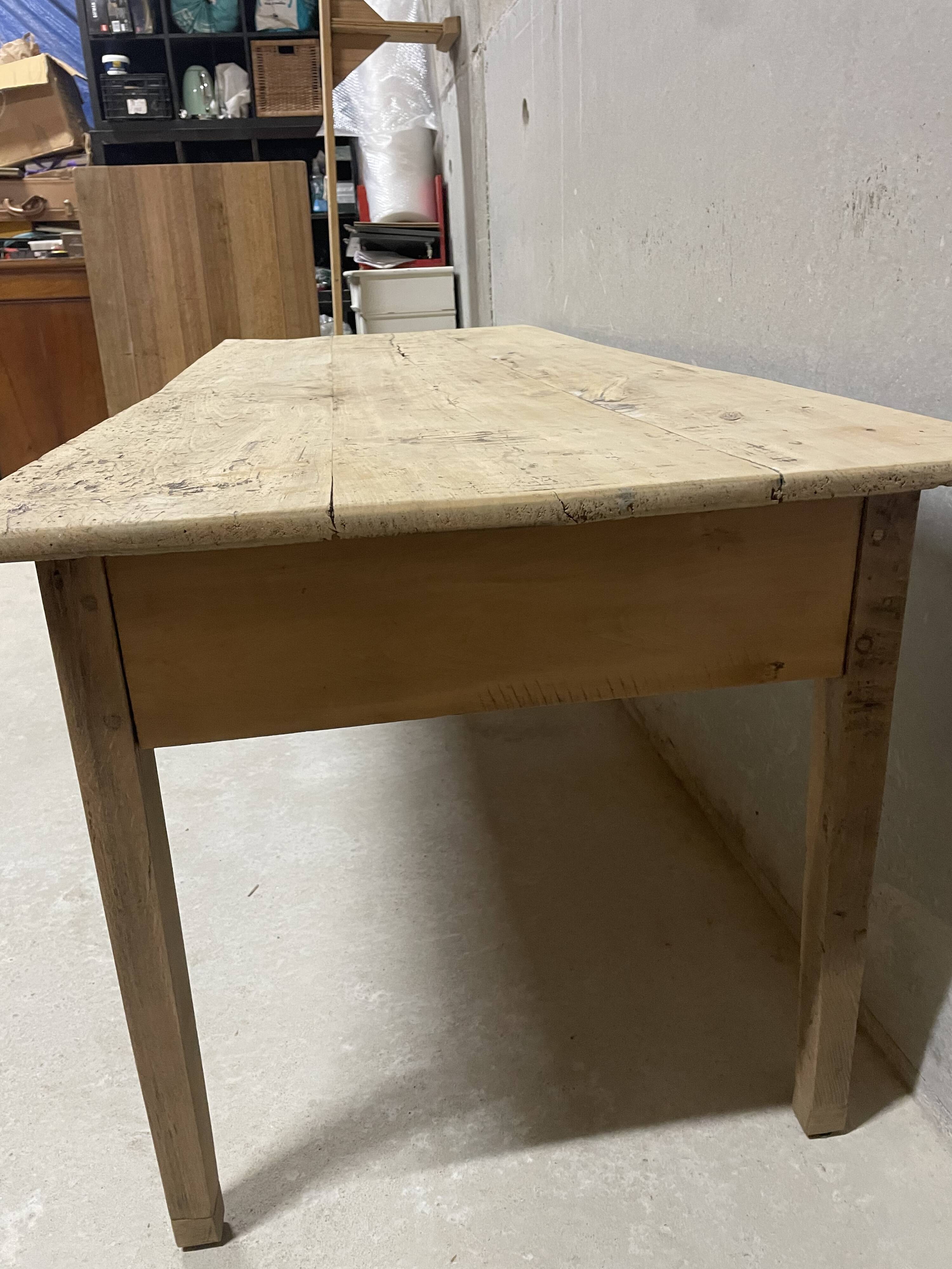 Solid wood table with drawer – authentic charm and practicality