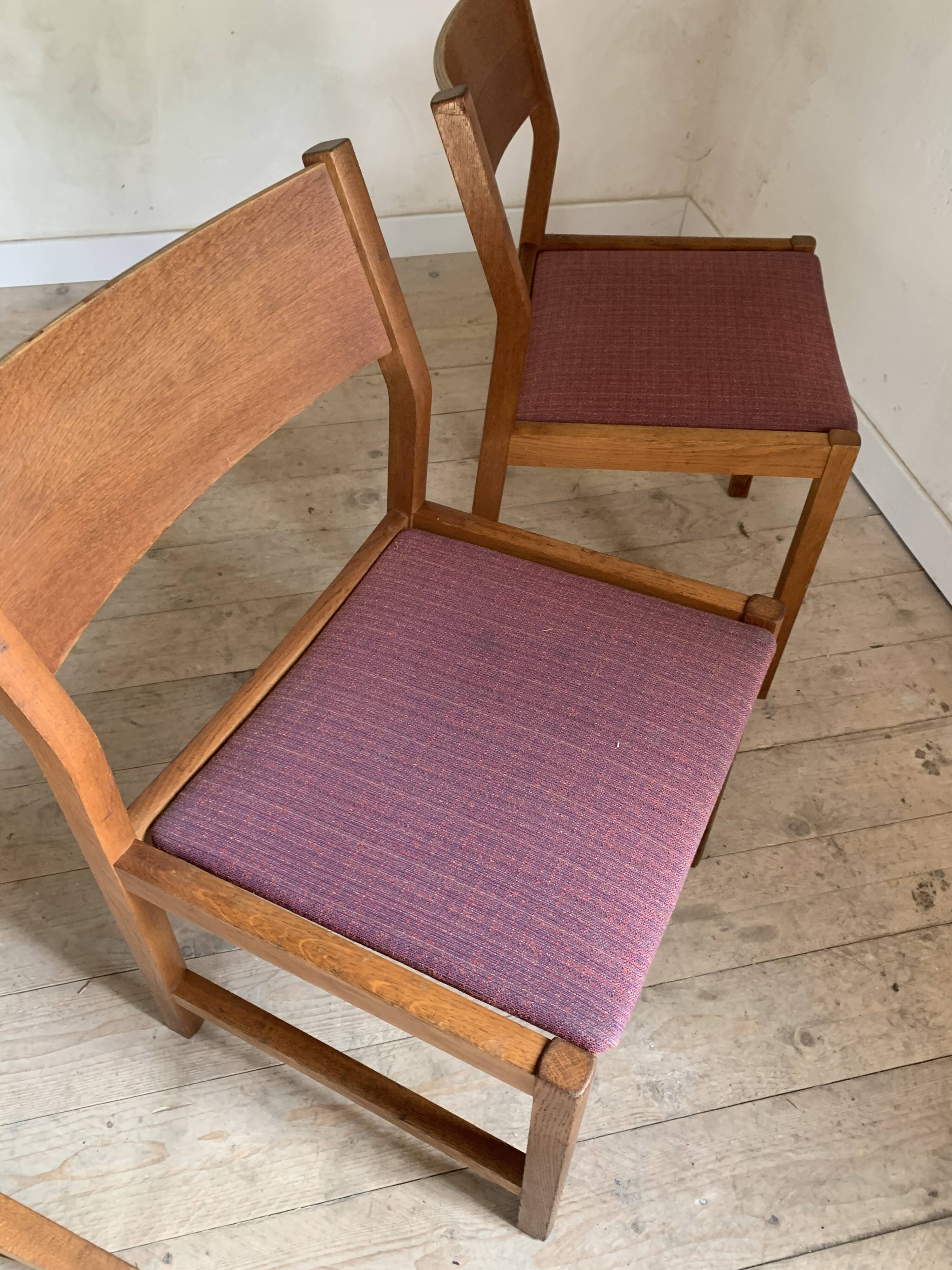 Danish vintage chairs by Borge Mogenson