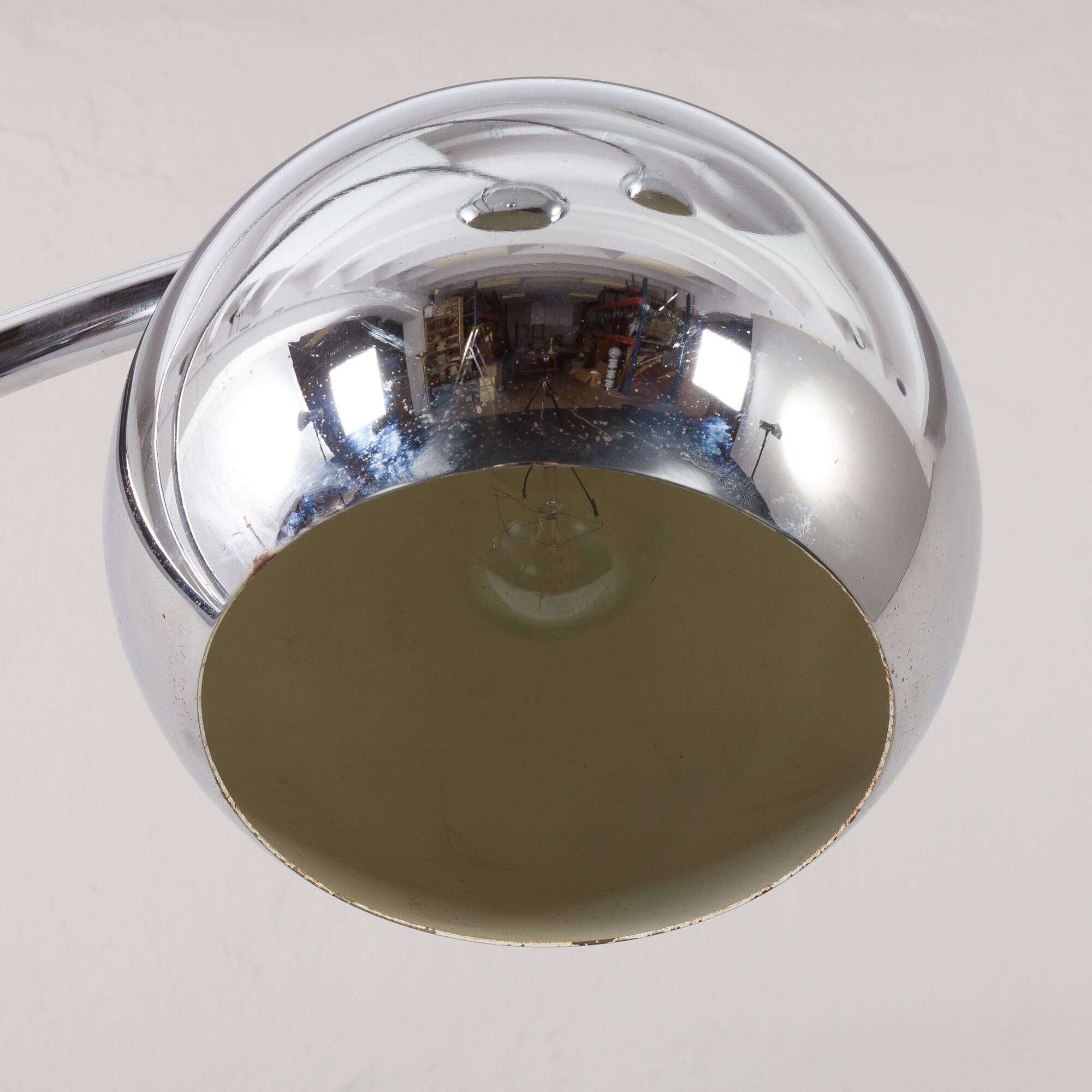 Goffredo Reggiani Swivelling Floor Lamp with Carrara marble base, Italy