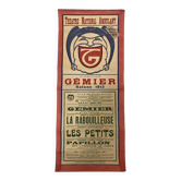 Affiche ancienne Gémier Théâtre national ambulant de 1912