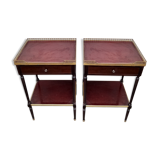 Pair of bedside Louis XVI style