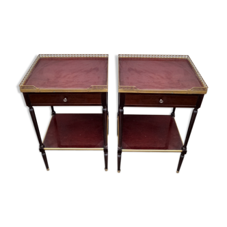 Pair of bedside Louis XVI style