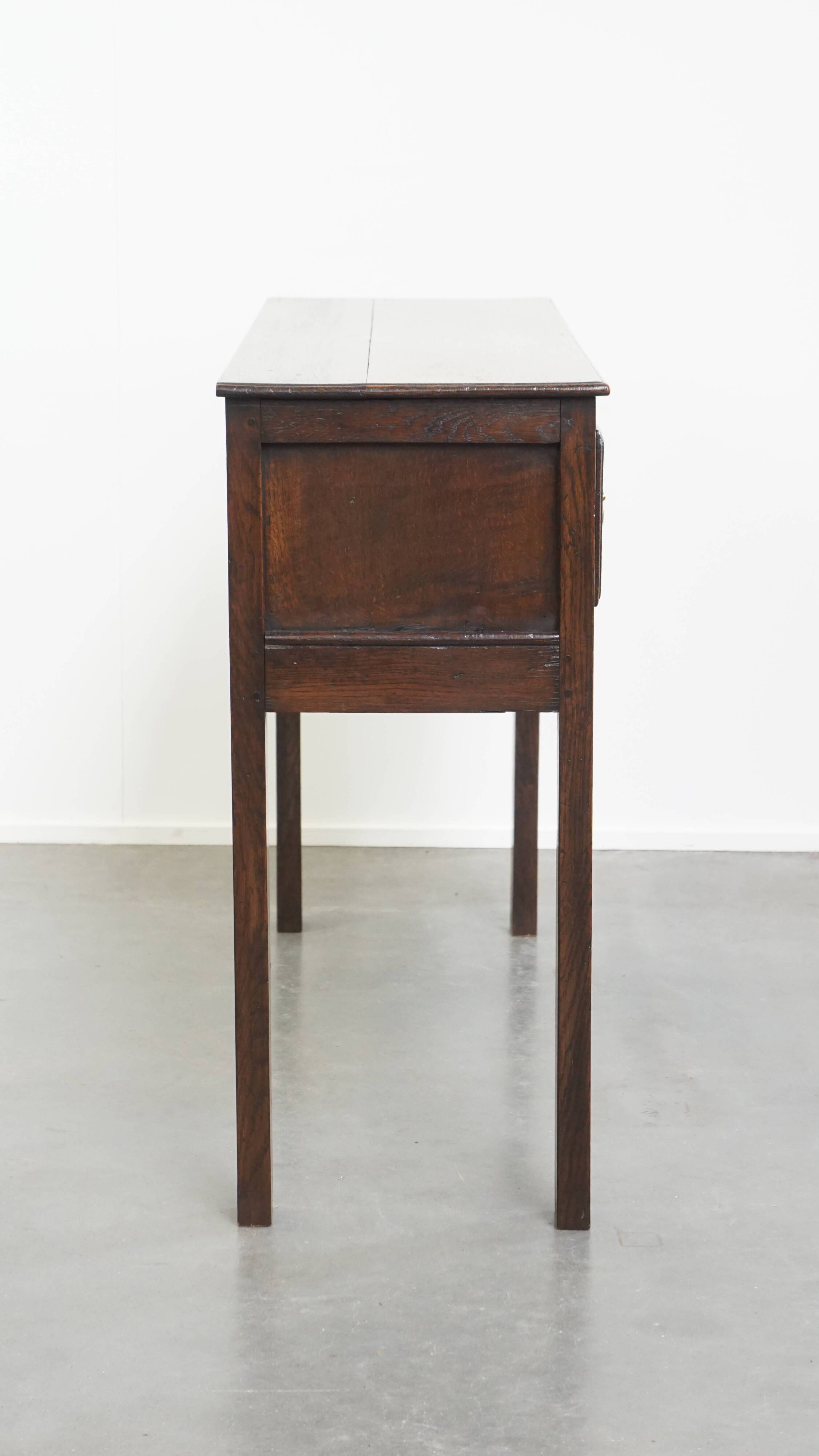 Antique English Oak Side Table / Hall Table from the 19th Century