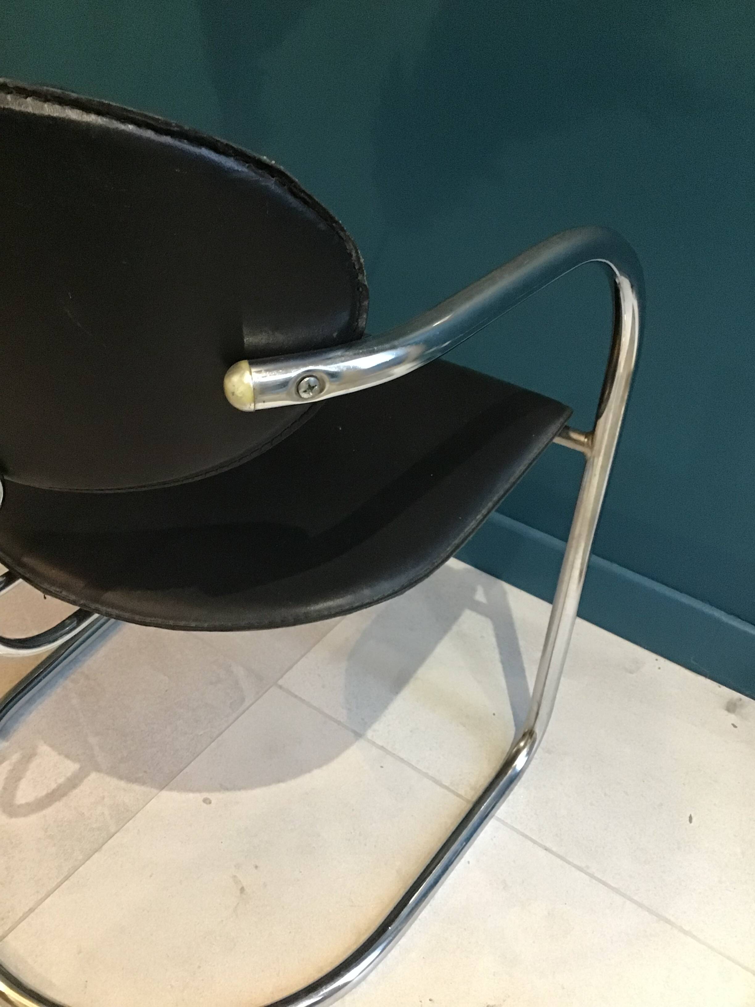 Chrome metal chair