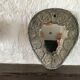 Brutalist ceramic mirror year 50 vintage
