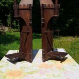 Gothic wall corner shelves