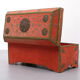 Oriental velvet chest brass decoration, 1960s