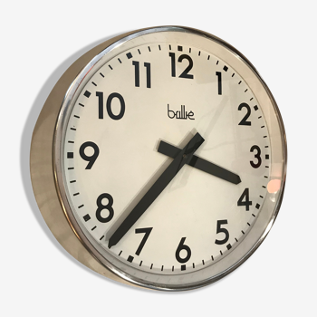 Brillie industrial clock 30 cm works vintage