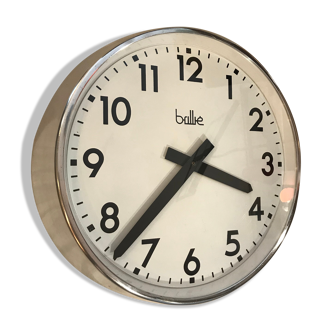 Brillie industrial clock 30 cm works vintage