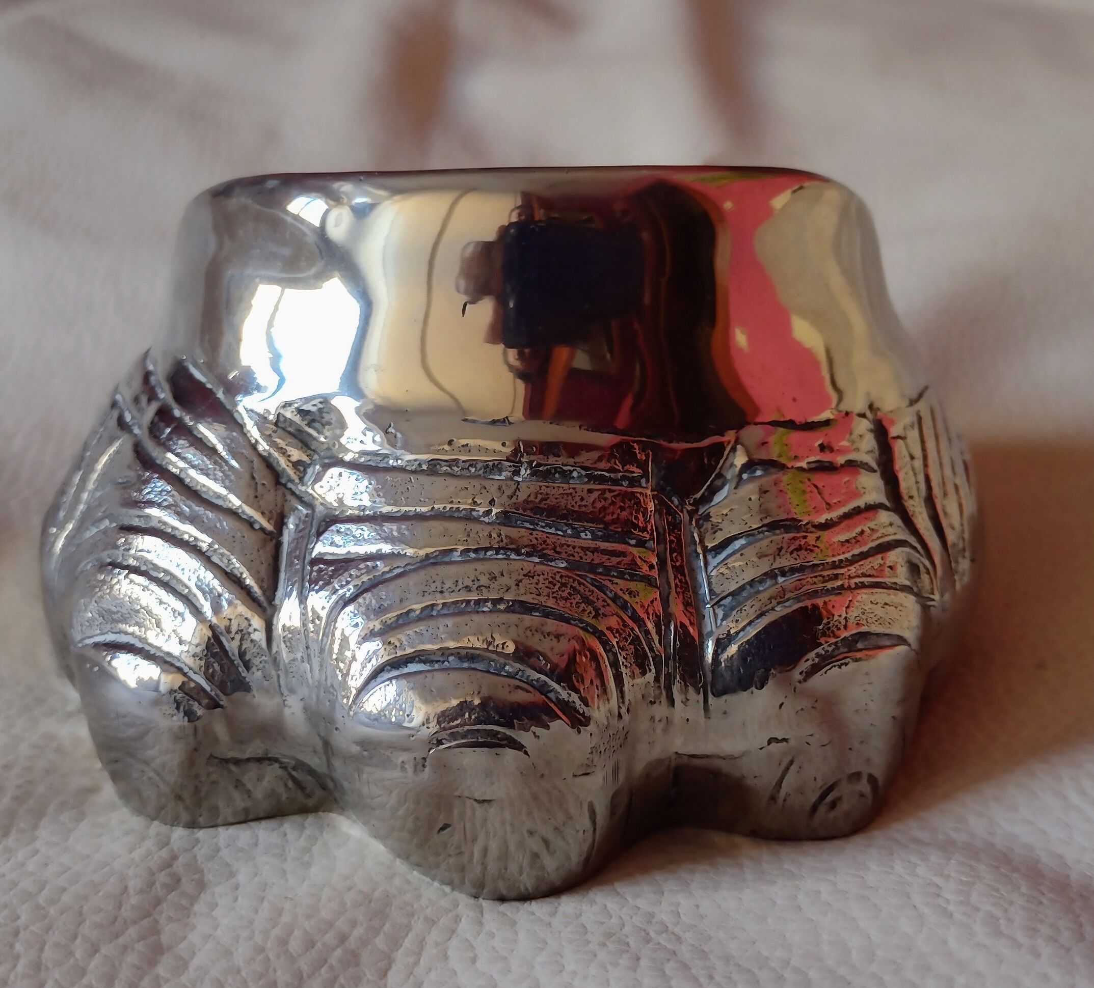 Mid century elephant foot ashtray