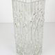 Grand vase de sol en verre glace Op Art par Peill & Putzler, Allemagne milieu du 20e siècle, années 1970