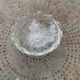 Glass bowl, vintage leaf and flower patterns